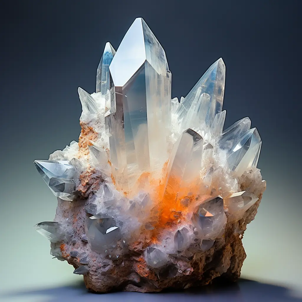 Cristal de roche translucide