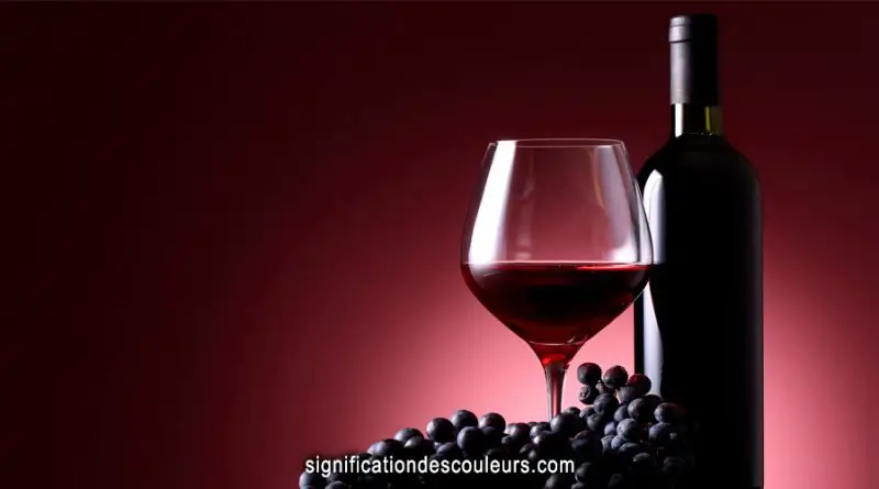 Signification couleur lie de vin